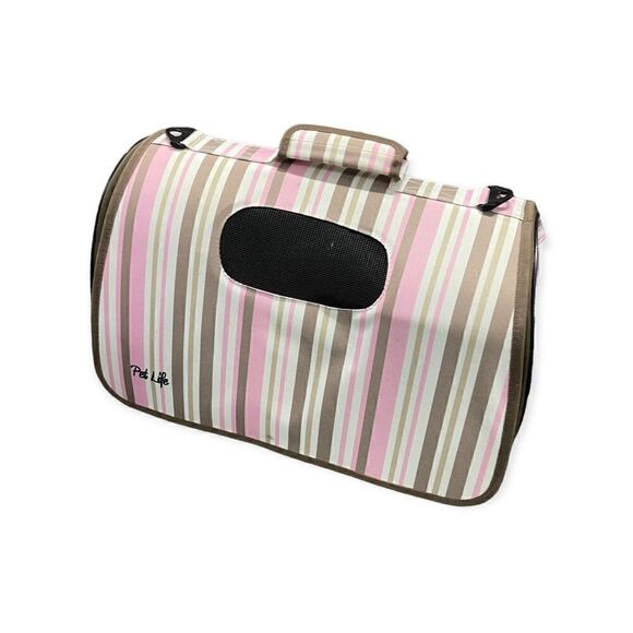 Pet Life ® 'Easy Folding' Zippered Folding Lightweight Pet Dog Crate Carrier - Picture 5 of 8